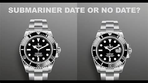 should i buy a rolex with or without date|Rolex submariner as an investment.